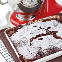 Chocolate and Ginger Self Saucing Pudding