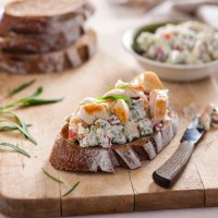 Chicken, Blue Cheese, Apple and Walnut Sandwich