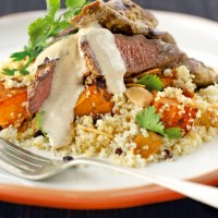 Middle Eastern Yoghurt Lamb with Pumpkin Couscous