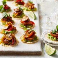 Spiced Mushroom and Avocado Tostadas