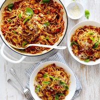 Mushroom Spaghetti Bolognese
