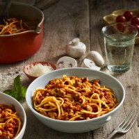 12-Minute Spaghetti And Mushroom Bolognese