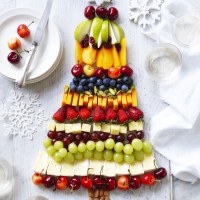 Fruit and Cheese Platter Christmas Tree