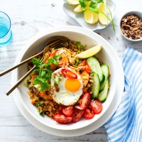 Nasi Goreng with Fried Eggs