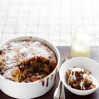 Blueberry, Walnut & Golden Syrup Pudding