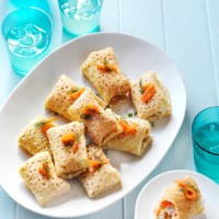 Smoked Salmon, Sour Cream & Herb Crepe Parcels