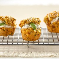 Mini Italian Parmesan and Tomato Muffins