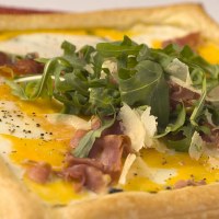 Prosciutto, Rocket & Egg Tart
