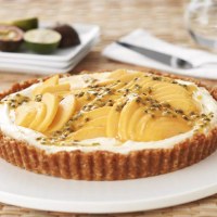 Lime Mascarpone and Mango Tart