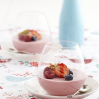 Berry Mousse With Glazed Berries