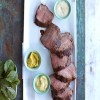Marinated Roast Beef with Mustard