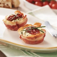 Baked Ricotta and Pancetta Tarts
