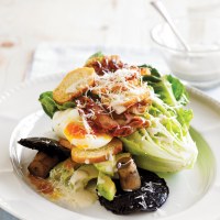 Mushroom & Avocado Caesar Salad