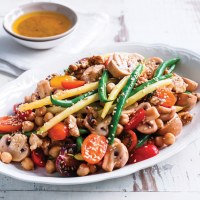 Mushroom, Chickpea & Toasted Walnut Salad