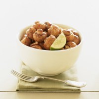 Balsamic mushrooms with lime