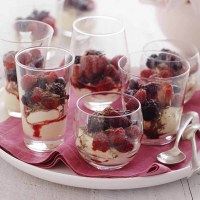 Mixed Berry & Espresso Mascarpone Mini Parfaits