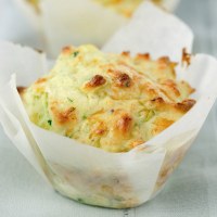 Cheesy Corn and Zucchini Muffins