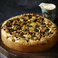 Burnt Butter, Blackberry and Pistachio Torte