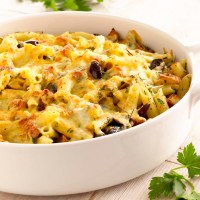 Italian Style Roast Potato & Pasta Bake