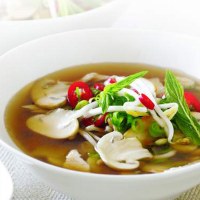 Hot & Sour Mushroom & Chicken Soup