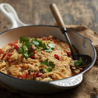 Tomato, chilli and capsicum quinoa
