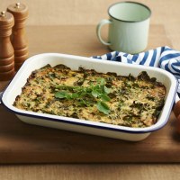 Watercress and fresh pea frittata