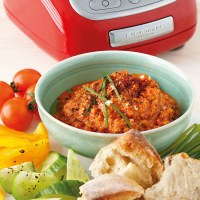 Roasted Capsicum and Almond Dip.