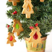 Stained Glass Christmas Biscuits