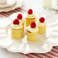 Tiny White Chocolate and Raspberry Mudcakes