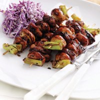 Mushroom & Chicken Yakitori