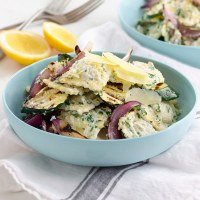 Beef Ravioli with Herbed Ricotta