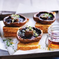 Baked Mushrooms with French Toast