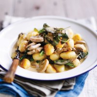 Mushroom Sauce with Crispy Gnocchi