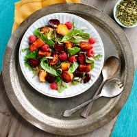 Roasted Sweet Potato and Beet Salad