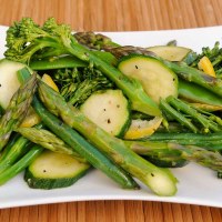 Greek Lemon with a Medley of Greens