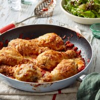 Parmesan Crusted Chicken Drumsticks Parmigiana
