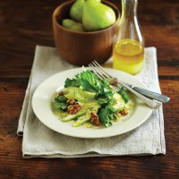 Rocket Salad with Parmesan, Pear and Lemon Dressing