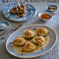 Pear, Walnut and Cheddar Crumble