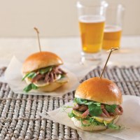 Roast Pear and Duck Sliders