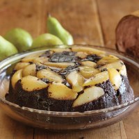 Chocolate and Fresh Pear Pudding