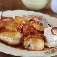 Glazed Pears with Mascarpone