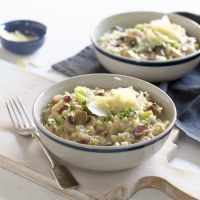 Pancetta, Leek and Mushroom Risotto