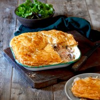 Rustic Chicken, Ricotta and Herb Pie