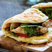 Grilled Chicken and Pesto Piadina