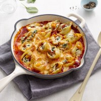 Baked Pumpkin, Spinach and Ricotta Stuffed Shells
