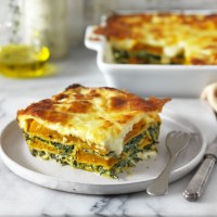 Roasted Pumpkin and Spinach Lasagne