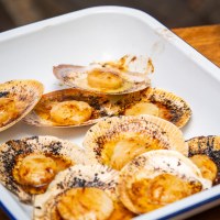 Scallops with Street BBQ Chinese Butter