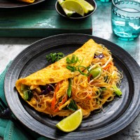 Singapore Noodle Omelette