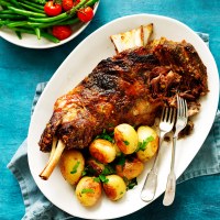 Slow-Roasted Lamb Shoulder with Lemon, Garlic and Rosemary