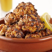 Spanish Chicken and Chorizo Meatballs with Garlic Aioli